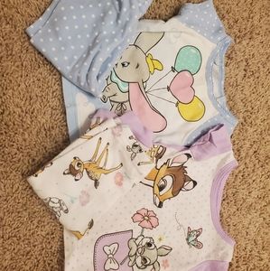 Two piece baby girl pajamas
